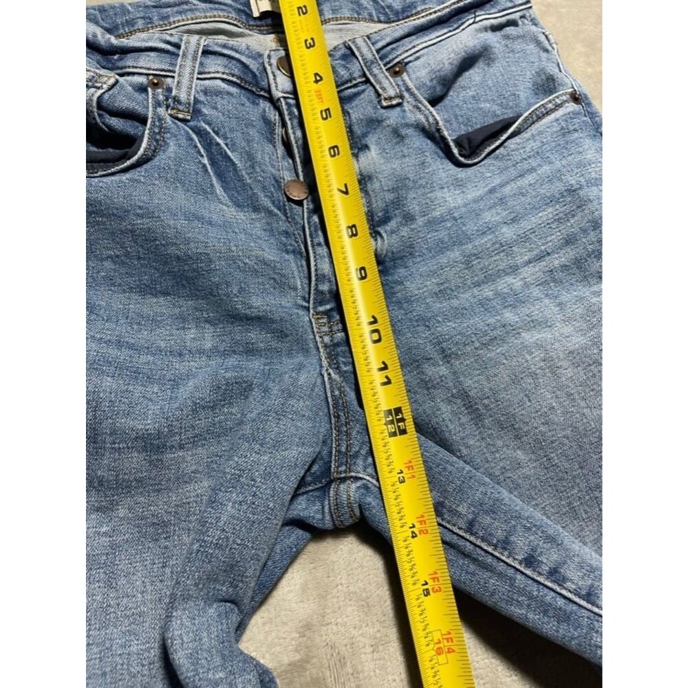 Oliver Logan Button Fly Straight Jeans Women Size 28 Light Wash Mid Rise - Picture 10 of 16